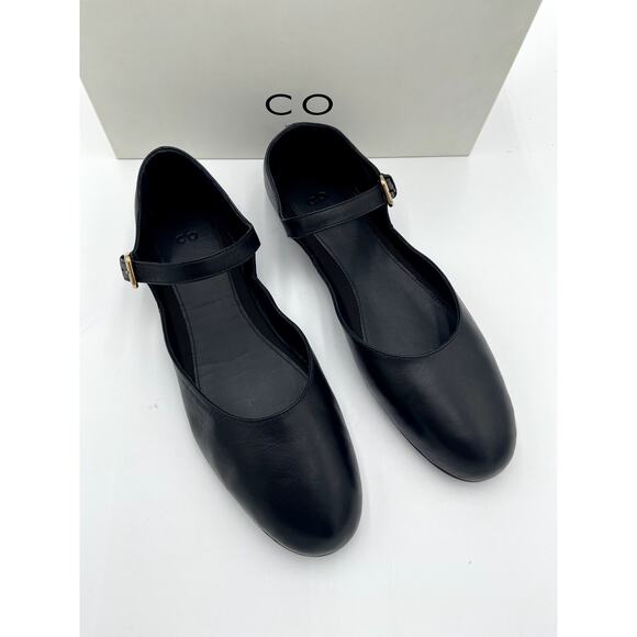 Co. Round Toe D'Orsay Flat in Black size 39.5 - Picture 3 of 14